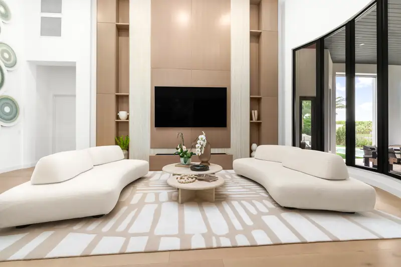 Custom bathroom with modern finishes — JN Builders Palm Beach